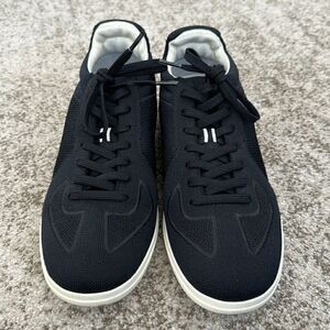 Rothy's Men's The RS01 Lace Up Knit Sneakers Black
White Soles 10